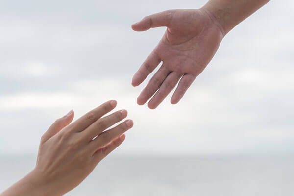 Lend me a hand concept